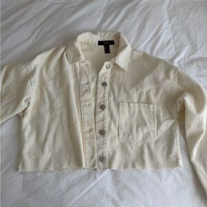Forever 21 Crop Top Button Up